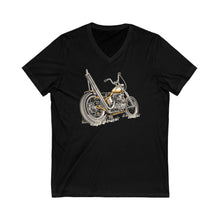 Load image into Gallery viewer, Knucklehead Chopper Unisex Jersey Short Sleeve V-Neck Tee