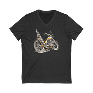 Knucklehead Chopper Unisex Jersey Short Sleeve V-Neck Tee