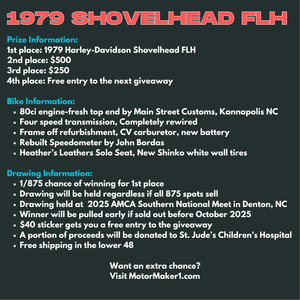 1979 Shovelhead Sticker + 1 Entry