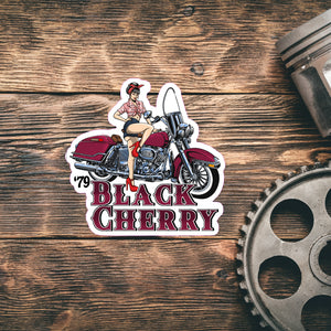 Black Cherry 1979 Shovelhead Sticker + 1 Entry