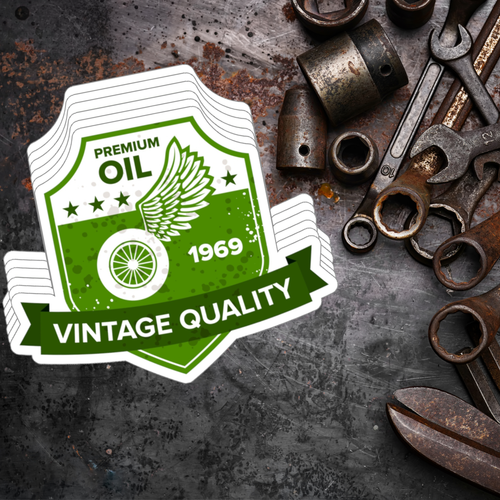 1969 Premium Oil Sticker