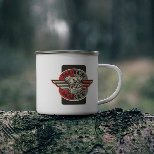 Motor Maker Knucklehead Enamel Camping Mug