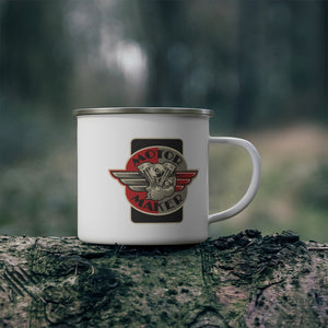 Motor Maker Knucklehead Enamel Camping Mug