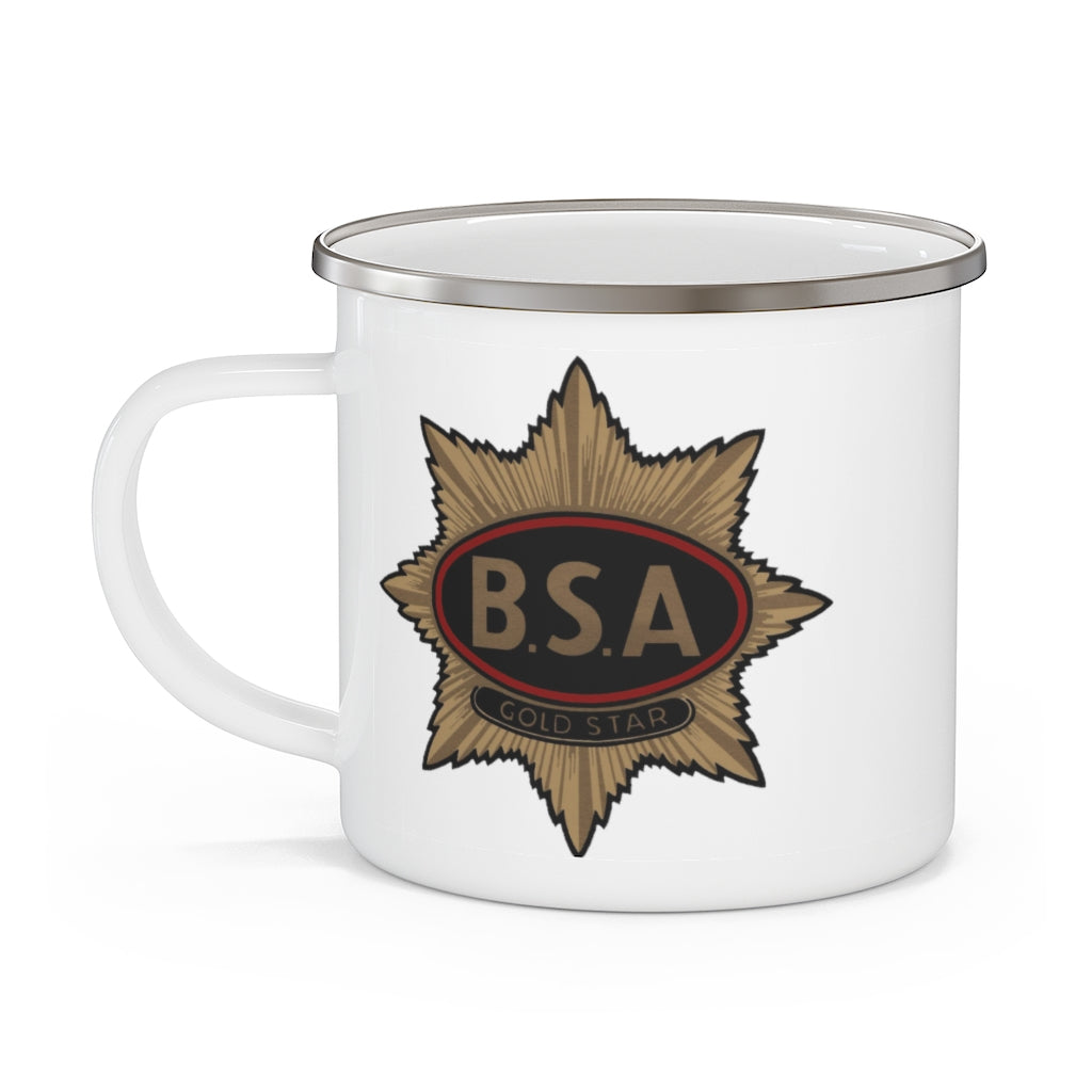 BSA Gold Star Enamel Camping Mug