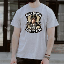 Load image into Gallery viewer, Born To Ride Monkey Tee