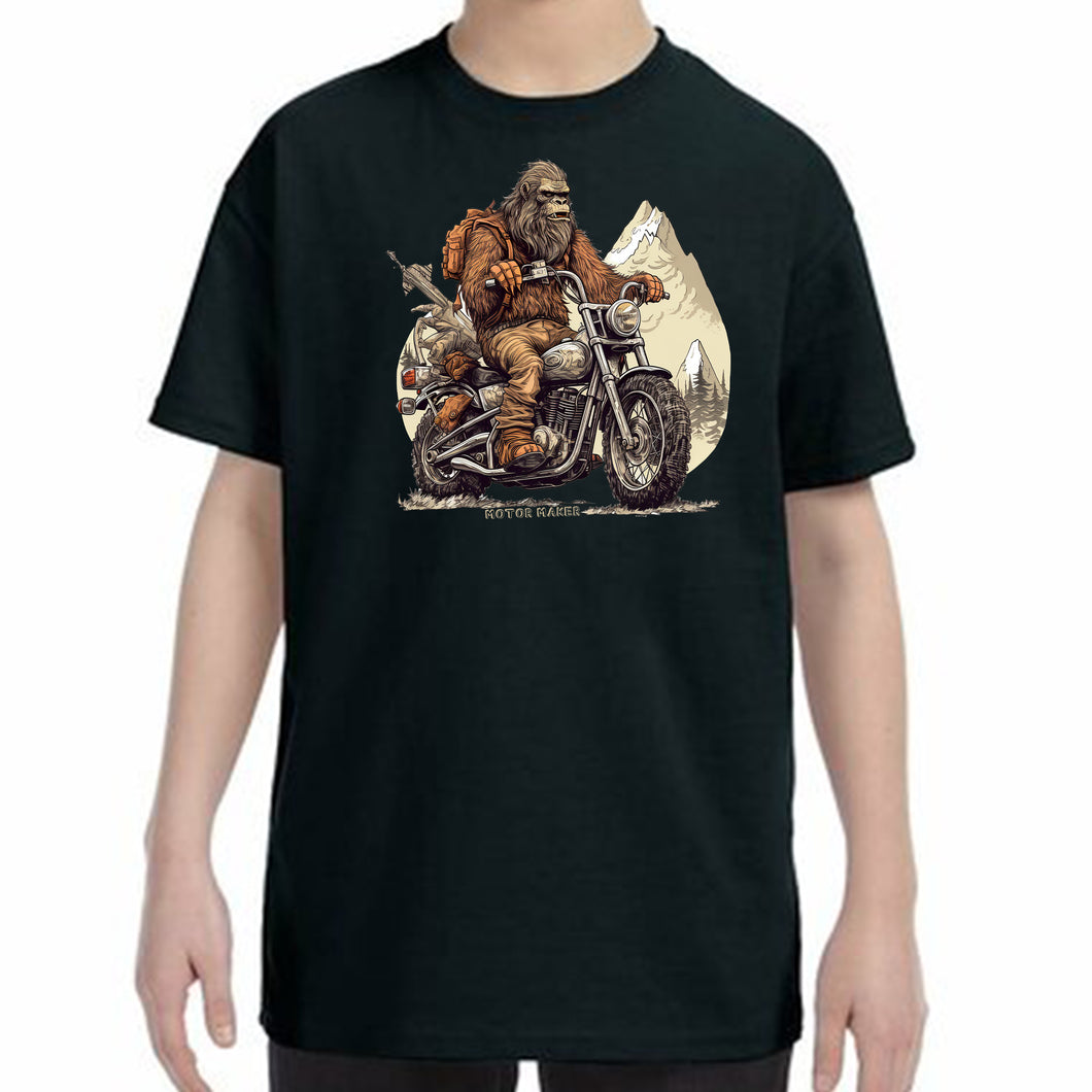 Big Foot Biker Youth Tee