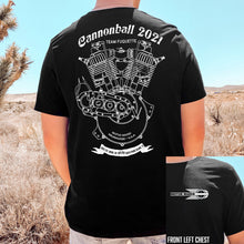 Load image into Gallery viewer, Motor Maker Cannonball 2021 Back Design Tee