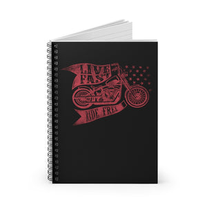 Live Fast Spiral Mechanics Notebook