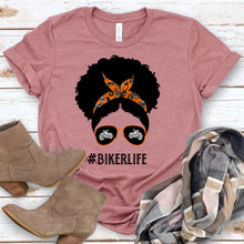 Load image into Gallery viewer, Biker Life Afro Tee