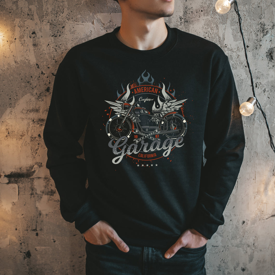 American Garage Crew Neck Sweater