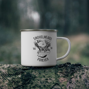Shovelheads Forever Enamel Camping Mug