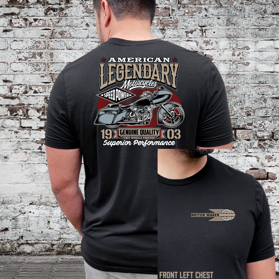 Legendary Bagger Back Design Tee