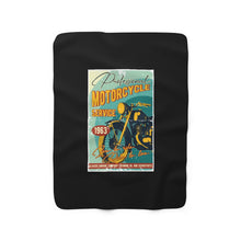 Load image into Gallery viewer, Motorcycle Service Sherpa Fleece Blanket