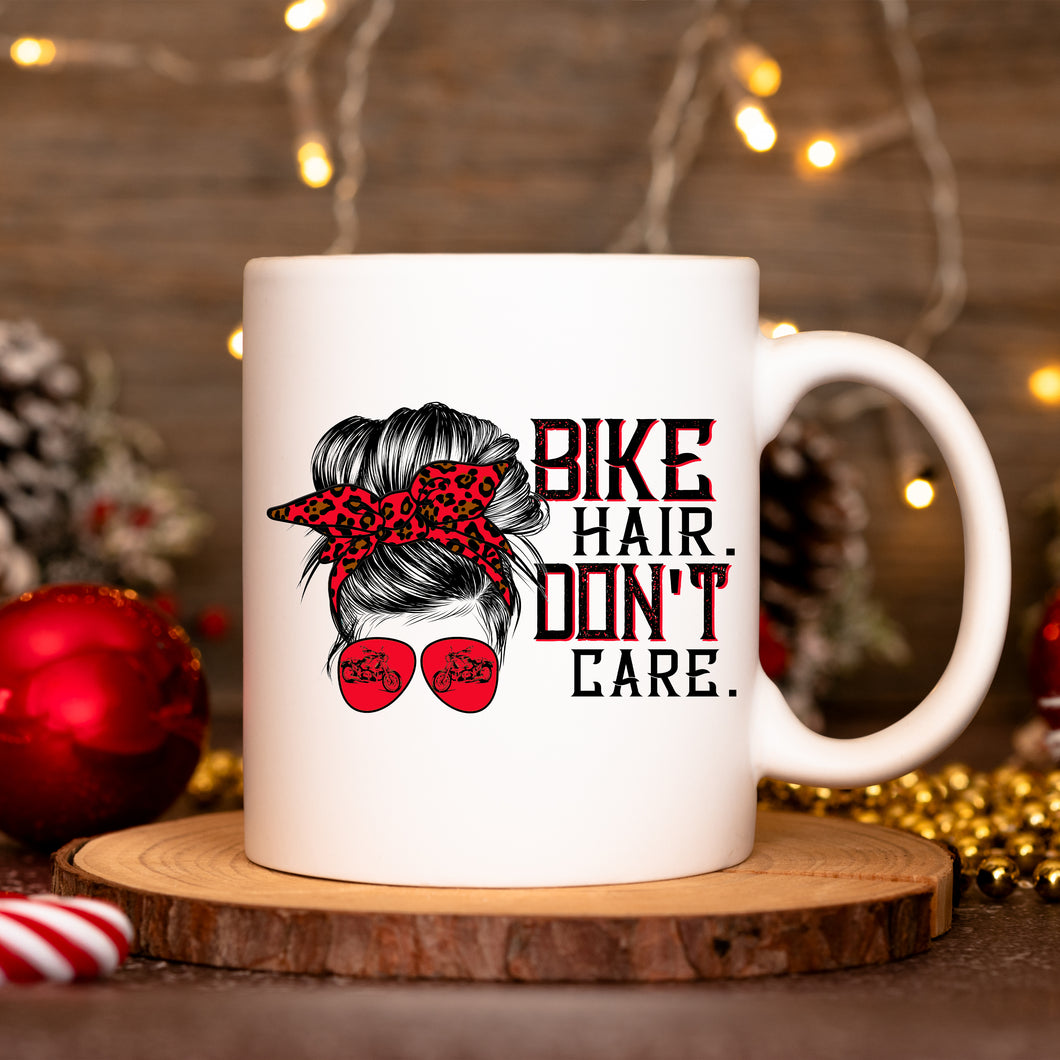 Bike Hair Don't Care Mug 11oz