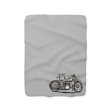 Load image into Gallery viewer, 45 Motorcycle Sherpa Fleece Blanket