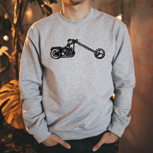 Hand Drawn Chopper Crew Neck Sweater