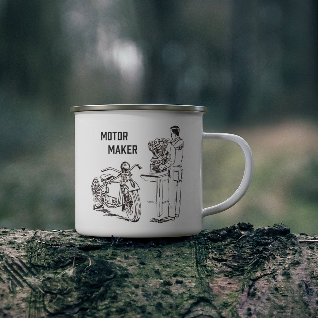 Knucklehead Shop Enamel Camping Mug