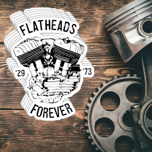 Flatheads Forever Sticker