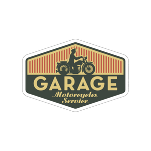 Garage Motorcycles Service Sticker