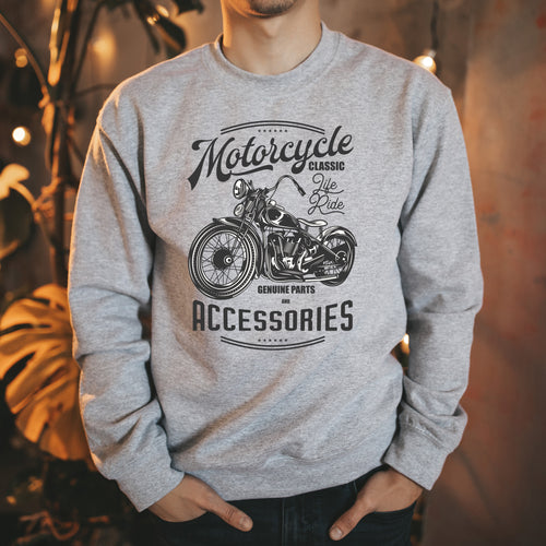 Motorcycle Accessories Crew Neck Sweater