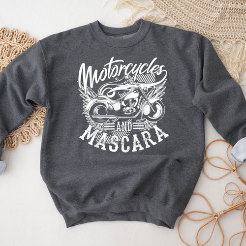 Motorcycles and Mascara Crew Neck Sweater