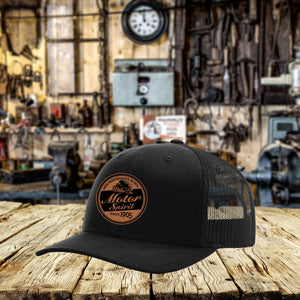 Motor Spirit Leather Patch Hat