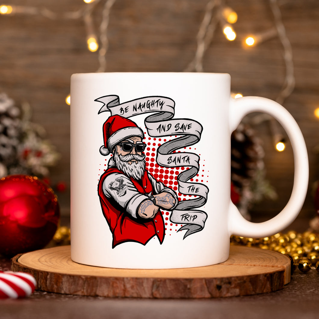 Naughty Santa Mug 11oz