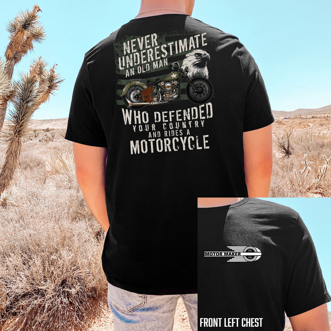 Never Underestimate Back Design Tee