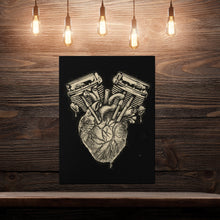 Load image into Gallery viewer, Panhead Heart Canvas
