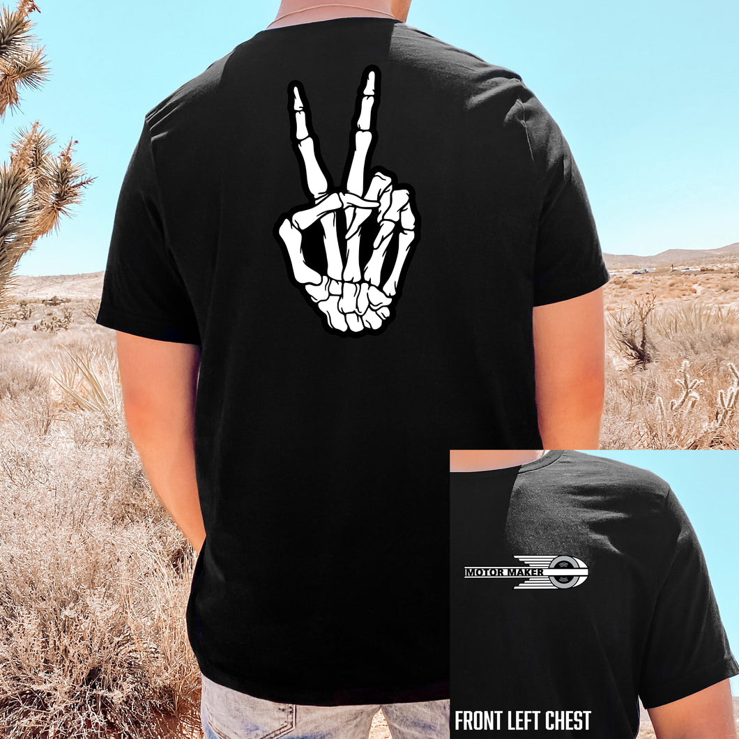 Peace Hand Back Design Tee