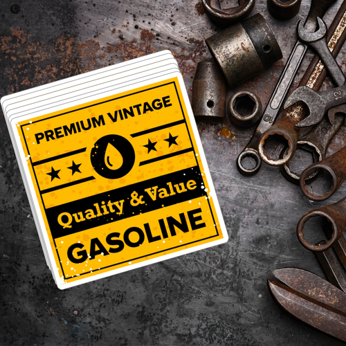 Quality And Value Gasoline Sticker