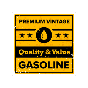 Quality And Value Gasoline Sticker