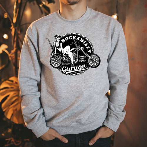 Rockabilly Garage Crew Neck Sweater