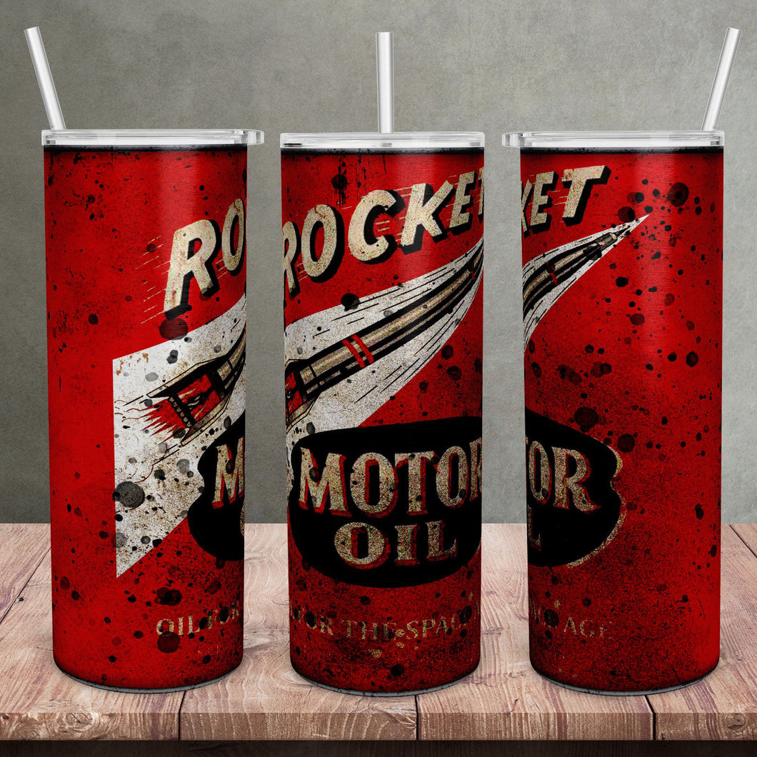 Rocket Motor Oil Tumbler