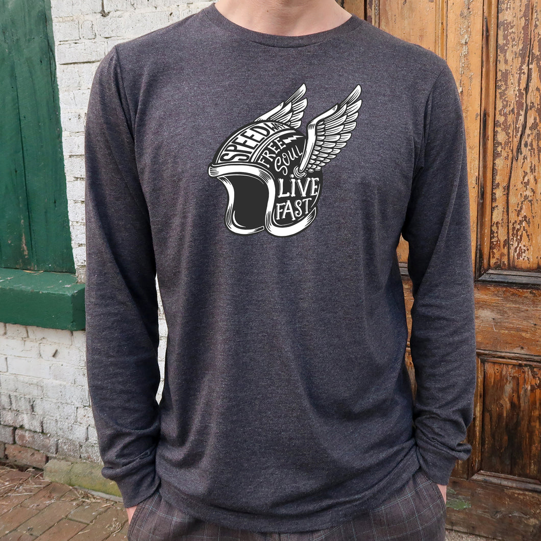 Speedway Winged Helmet Long Sleeve