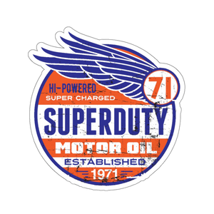 Superduty Motor Oil Sticker