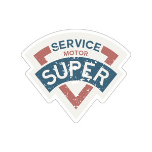 Super Motor Service Sticker