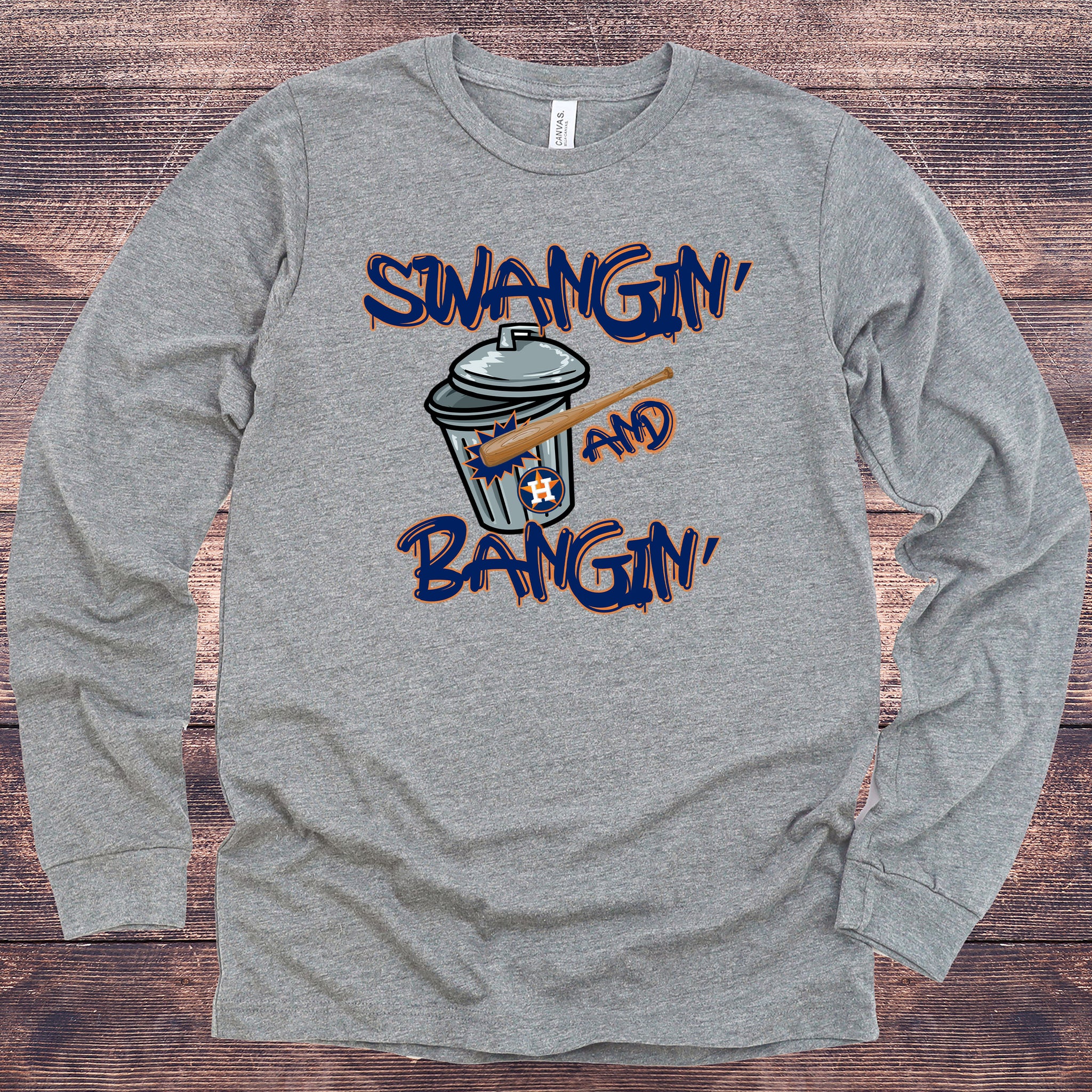 Houston Astro's bleached tee- Swangin and Bangin – Southern Shirt Shack