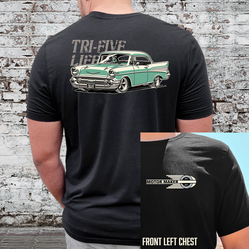 Tri-Five Life Back Design Tee