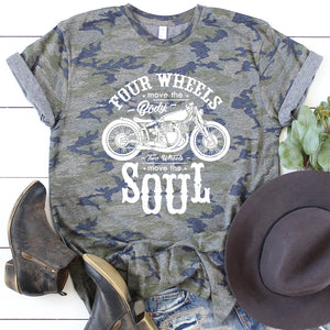 Two Wheels Move the Soul Tee