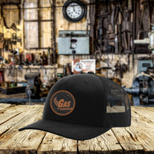 Load image into Gallery viewer, Vintage Gas Leather Patch Hat