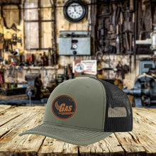 Load image into Gallery viewer, Vintage Gas Leather Patch Hat