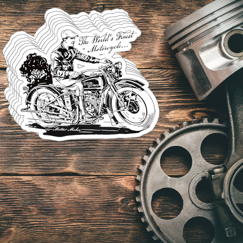 World's Finest Motorcycle Sticker